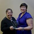 Environment Award: Mia Parker (right), Grieg Seafoods, sponsored by Centre for Aquatic Health Sciences 