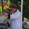 Fred Rose cooking up hamburgers & hotdogs for the crowds Fred Rose cooking up hamburgers & hotdogs for the crowds
