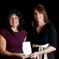 Sharon with Award Sponsor, Centre for Aquatic Health Sciences - Elan Downey