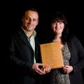 Heather with Award Presenter, Ian Roberts 