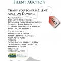 And Thank you to all our Silent Auction Donors And Thank you to all our Silent Auction Donors